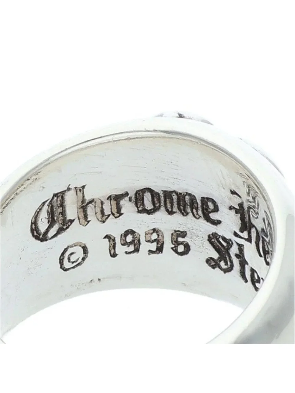 Chrome Heart in Band Silver Ring
